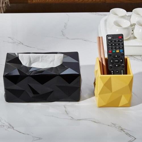 60% Dropshipping!!Tissue Box Rectangle Water-proof Melamine Wear-resistant Tissue Box Cover for Home