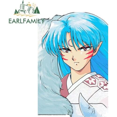 EARLFAMILY 13cm x 8.7cm For Inuyasha Car Accessories Stickers Waterproof Decal Creative Personality Motorcycle Decoration