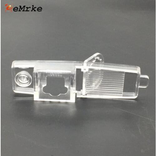EEMRKE Car Rear View Camera Bracket License Plate Lights Housing Mount for Toyota Highlander / Kluger 2006 to 2014