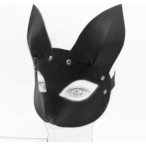 Fetish head Bondage Fox Headgear Slave Game Cosplay BDSM Fox Head Restraints Mask Sex Toys Woman Alternative Game Sex Exotic Toy