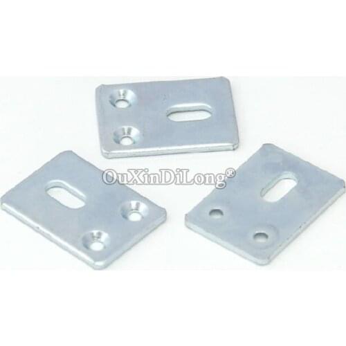 Brand New 50PCS Metal Flat Furniture Reinforced Corner Braces Board Frame Shelves Joint Support Brackets Connecting Fittings