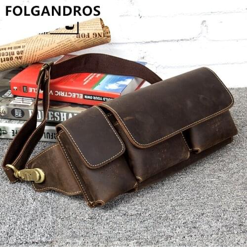 FOLGANDROS Men's Leather Bags