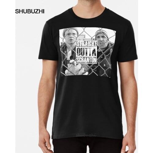 Scranton T Shirt The Office Dunder Mifflin Dwight Tv Show Scranton male brand teeshirt men summer cotton t shirt