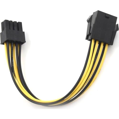 Hot sale 20cm Power Extension Computer Male To Female Graphics Card 8 Pin ATX EPS Cables Connectors