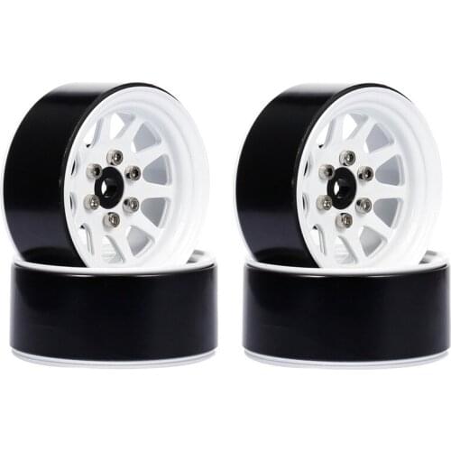 Metal Alloy 1.9 Beadlock Wheel Rims for 1:10 RC Crawler Axial SCX10 AXI03007 90046 Traxxas TRX4 Redcat GEN8