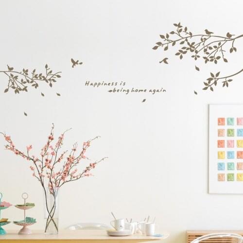 Creative Tree Branch Wall Stickers Living Room TV Wall Declas Teenager Bedroom Decoration Aesthetic Self Adhesive Wallpaper