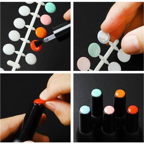 Nail Polish Nail Color Table Design Nail Gel all for Manicure Nail Tips Nail Swatches Showing Shelf Fake Nails Color Card