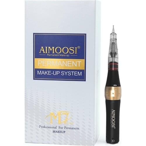 Hot Aimoosi Professional M7 digital intelligent Permanent makeup for Eyebrow tattoo machine kit with Gun Cartridge Needle