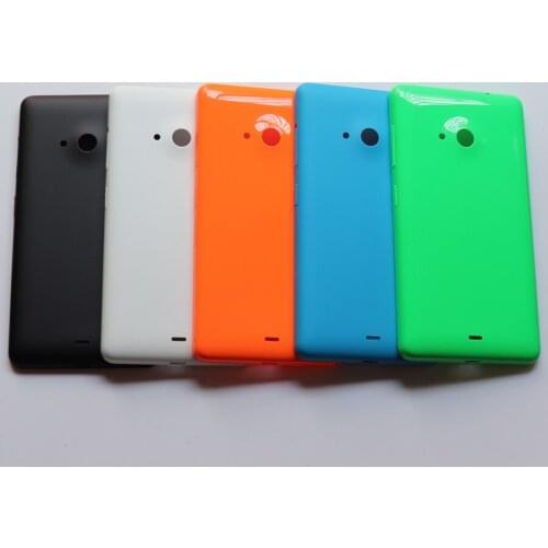 New Original Back Cover Housing For Microsoft Lumia N535 535 Battery Door Back Shell Case With Power Volume Button+ logo