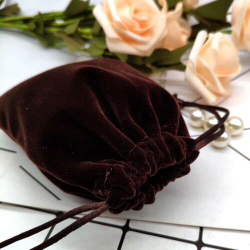 Wholesale 8*10cm velvet jewelry drawstring bag for gift ornament cosmetic phone necklace bangles earphone packaging