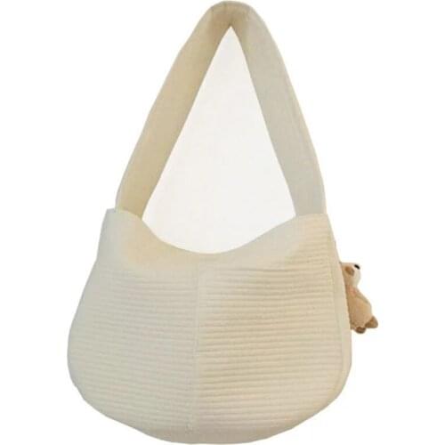 Pet Dog Carrier Outdoor Travel Handbag Canvas Single Shoulder Bag Sling Comfort Travel Tote Shoulder Bag Breathable Handmade