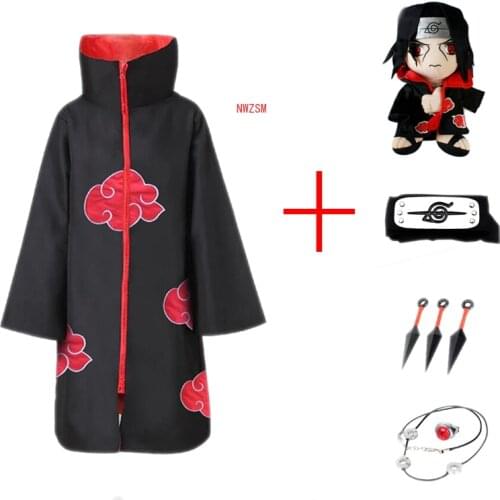 Naruto Costume Cloak Cosplay Uchiha Sasuke Sasuke Cosplay Hitachi Costume Cosplay Costume S-XXL Toy