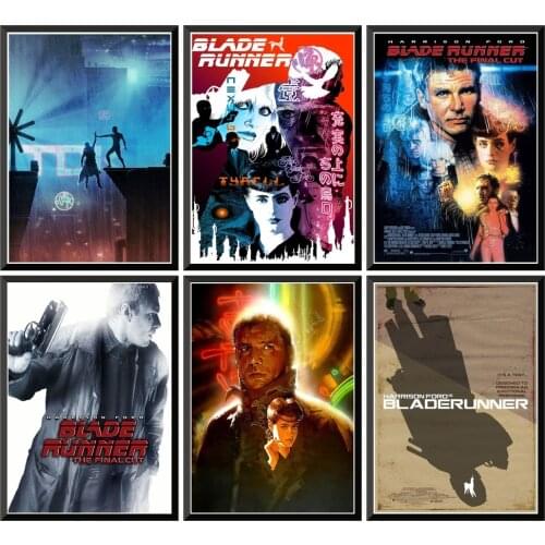 Blade Runner 1982 Movie Poster Vintage Poster Wall Stickers For Home Bar Cafe 42X30cm