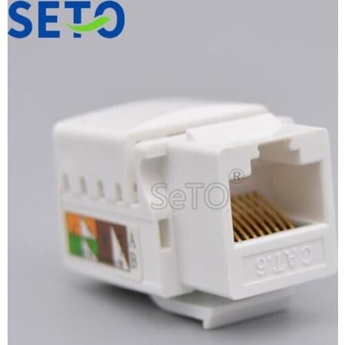 SeTo RJ45 Cat6 Gigabit Network Lan Module Cat6 Connector Keystone For Wall Plate Socket