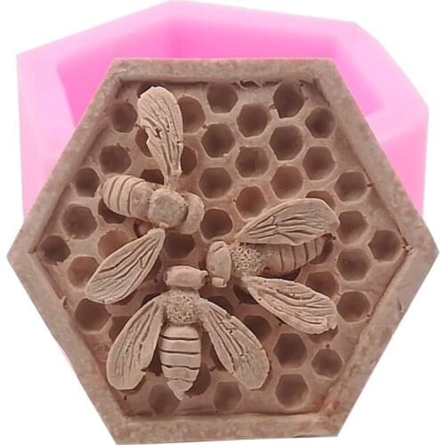 Bee Nest Silicone Soap Mold Mousse Cake Mold Aroma Gypsum Wax Silicone Mold for Soap Making