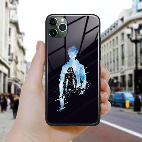 Solo leveling Sung Jin Woo art Soft Silicone Glass Phone Case Cover Shell For iPhone SE 6 6s 7 8 Plus X XR XS 11 12 Mini Pro Max