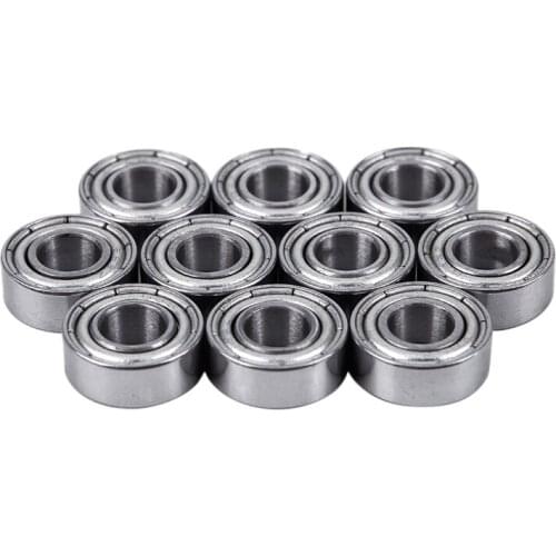 10 Pack - MF105-ZZ (5 x 10 x 4 mm) Flanged Ball Bearing