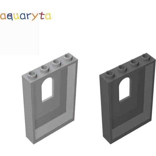 Aquaryta 10pcs Building Blocks Panel 1x4x5 With Window DIY Enlighten Toy Compatible With 60808 Building Model Parts Gift for KID