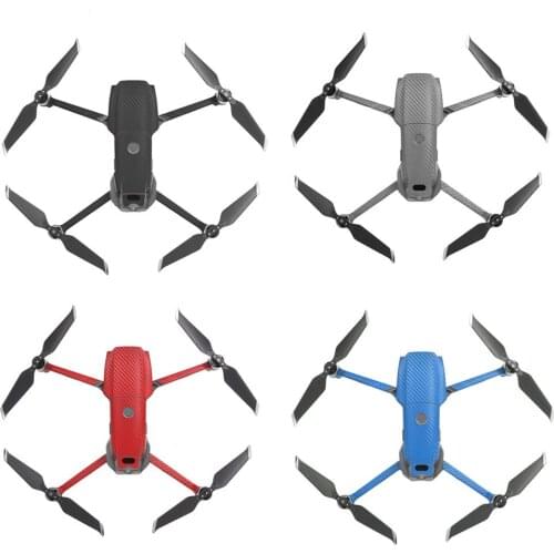 4 Color Mavic 2 Drone Remote Controller Battery Carbon Skin Decals Waterproof PVC Stickers for DJI MAVIC 2 PRO & ZOOM Drone