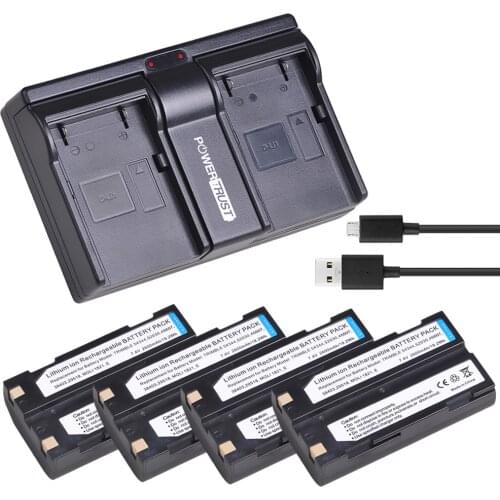 4Pcs 54344 Battery Akku and Dual Charger for Trimble 54344 Battery Trimble TR-R8 Trimble 5700 5800,MT1000,R7,R8 GPS Receiver