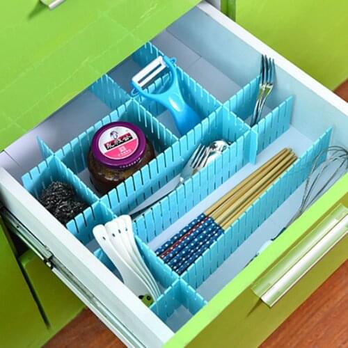 4 pcs/pack Thick Drawer Baffle Lattice Home Decor 25 * 7cm DIY long/short Free Combination Partition Plate Drawer organizers