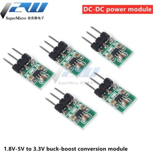 5 pcs / lot 2 in 1 Mini Low Noise Regulated Charge Pump, DC / DC Converter, 1.8V, 3V, 3.7V, 5V to 3.3V