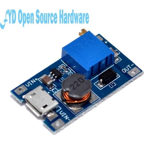 5pcs 2A boost board DC-DC boost module Wide voltage input 2 24V L 5912 28V adjustable 2577