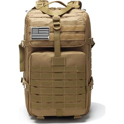 50L Large Capacity Man Army Tactical Backpacks Military Assault Bags 900D Waterproof Outdoor Sport Hiking Camping Bag Rucksack