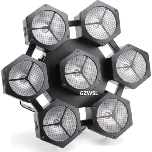 7X40W COB RGBW Strobe Light Wash Stage Lighting Snow Petals Dj Equipment for Party Night Club