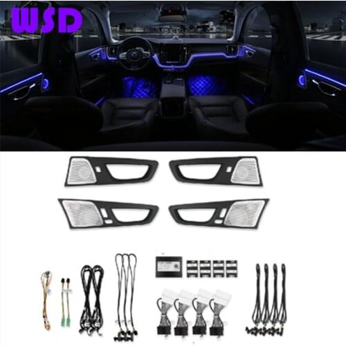 Car LED ambient light for Volvo XC60 64-color ambient light, illuminated door light, atmosphere light, original installation