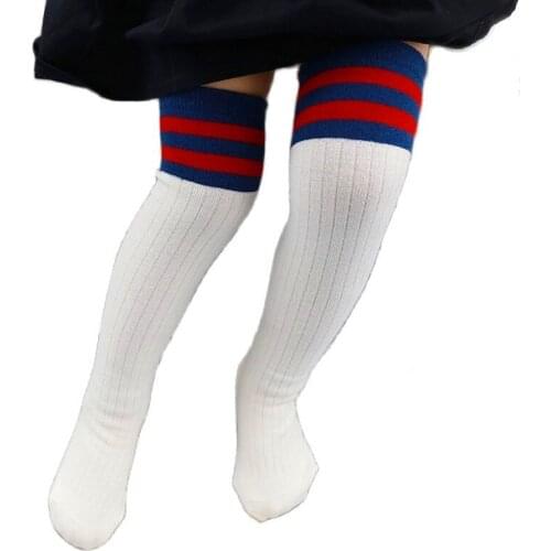 35-50cm Kids Stockings Mid Thickness Over Knee High Socks Matched School Uniforms Spring Autumn Winter Boutique Girls Clothing