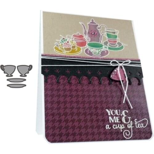 CH teacups New Design Craft Metal Cutting Dies Scrapbooking Album DIY Paper Card Craft Embossing Die