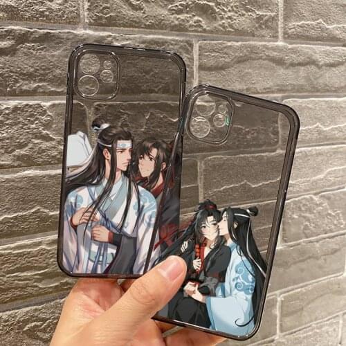Mo Dao Zu Shi MDZS Anime Phone Case For iPhone 12 11 8 7 se 2020 mini pro X XS XR MAX Plus Black Transparent Cover