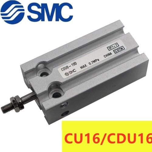 CU NEW SMC CU16 CDU16 CU16-5 CDU16-10 CU16-15 CDU16-20 CU16-25 CDU16-30 Free Mount Cylinder Double Acting Single Rod