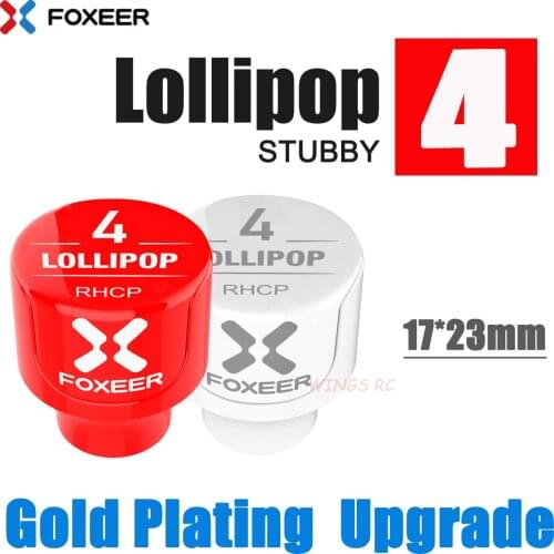 Foxeer Lollipop 3 V3 Stubby Antenna 5.8G 2.3Dbi RHCP LHCP 22.7mm 4.8g FPV SMA Micro Mushroom Receiver Antenna for FPV GREEN