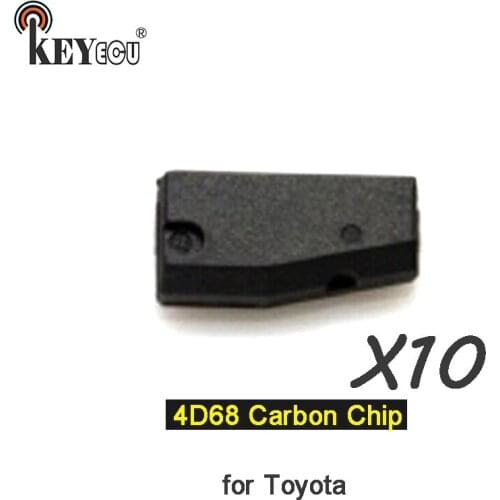 KEYECU 10x 4D68 Chip Pg1: B2 Transponder Remote key Chip Car key Carbon Chip for Toyota Toyota Camry Corolla