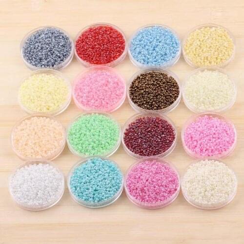 12 Colors 2mm Cream Small Round Loose Czech Glass Seed Spacer Beads for Handmade Jewelry Diy Bracelet Clothing Accessories