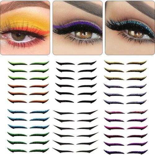 Reusable Eyeliner Stickers Eyelid Line Stick Eye Makeup Cat Makeup Double Eyelid Sticker Eyeliner Sticker Lazy Useful