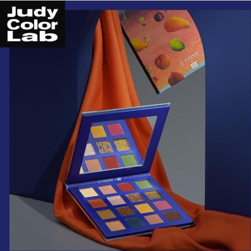 Judydoll16 Color Falling Eye Shadow Plate Matte Shimmer Thin and Glittering Eye Modification