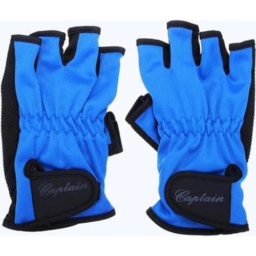Half Finger Fishing Gloves Outdoor Activities Non-slip Fishing Protective Gloves Breathable Fingerless Fly Fishing Gloves