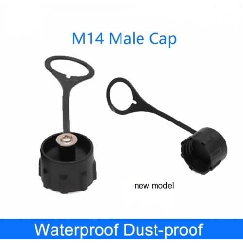 M14 dust-proof cap, waterproof cover , matching with M14 series 2pin to 8pin, electrical wire waterproof connector 10 pcs