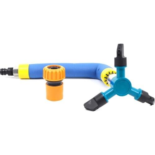 With Quick And Nipple Connector Automatically Trampoline Rotating Sprinklers Durable For Outdoor Games Green Rotary Water Toys