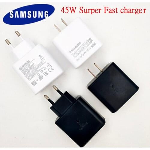Samsung 45W Super Fast Charger Adapter 5A Type C to Type C Data Cable For Galaxy S21 S20 Ultra S10 Note 10 Lite A90 A91 A80 A71