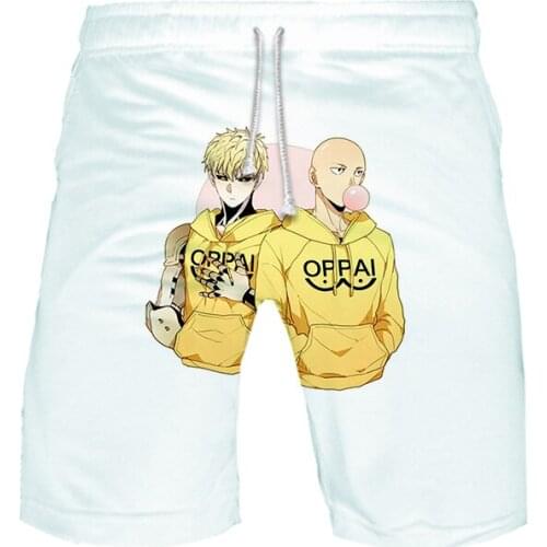 Popular Anime One Punch Man Cosplay Beach Shorts 3D Print Men/Boys summer Casual Swimming pants Harajuku Unisex Running pants
