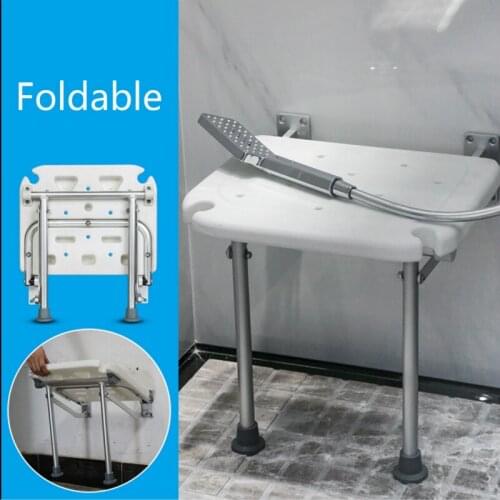 Shower seats Bathroom Folding Chairs Bathroom Non-slip Wall Stool elder Anti-skid Wall Squatty Potty bath shower chair