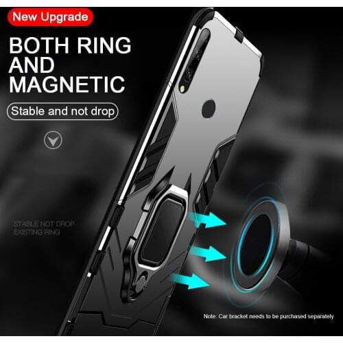 Luxury Armor Shockproof Case For Huawei Honor 8x Max 8a pro 8c 8s Honor 9X View Global 20 Silicone Bumper Cover Metal Ring Case