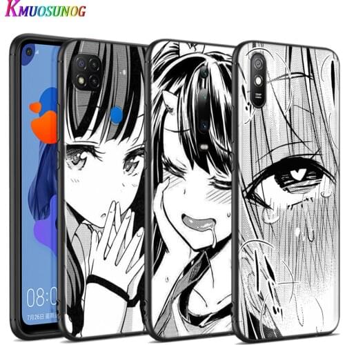 Silicone Cover Manga Girl Cartoon Face For Xiaomi Redmi 9T 9 9C 9A 9AT 9i 8 8A 7 6 Pro 7A 6A 5 5A 4X Plus Phone Case