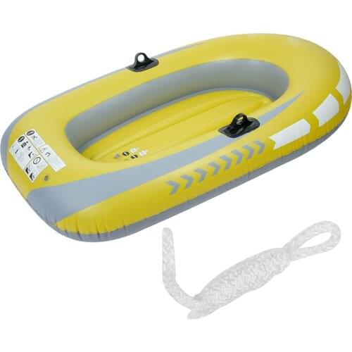 PVC Fold Inflatable Boat With Independent Air Chamber And Rope Two Persons Rowing Air Boat Fishing Drifting Diving Tool
