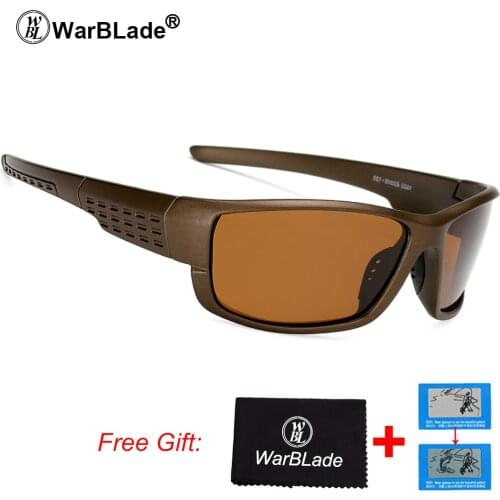 WarBLade Coating Mirrors Polarized Driving Sunglasses Men Top Quality Goggles UV400 Shades 2018 Brand Designer Sun Glasses 1020