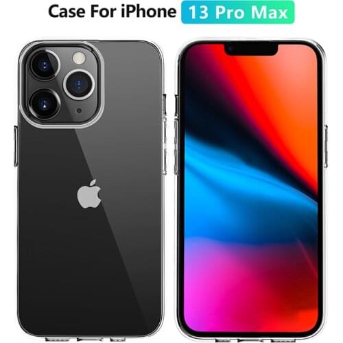 Ultra Thin Phone Case For iPhone 13 12 Mini 11 Pro XS Max 8 7 6 6s Plus X XR XS Max Case Soft TPU Transparent Clear Back Cover